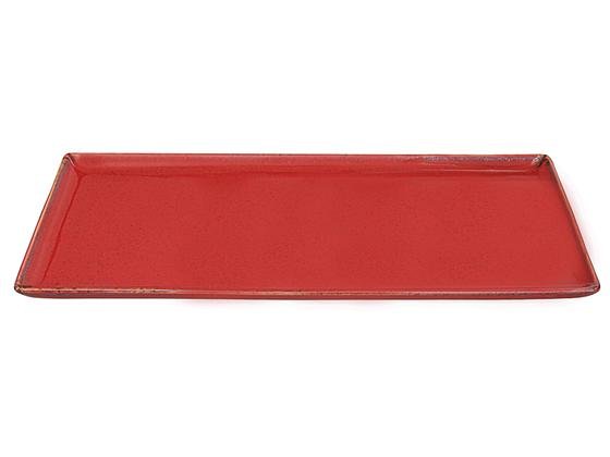  Porland Seasons Kırmızı Baton Pasta Tabağı 35x16cm