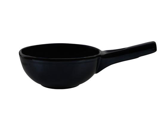  Porland Black Pan Saplı Sunum Kasesi 16cm