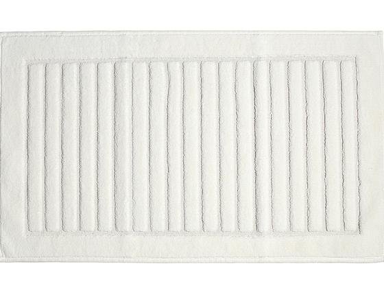  Porland Striped Beyaz Dikdörtgen Banyo Paspası 60*100 cm