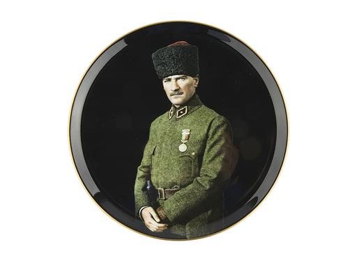 Porland Atatürk Desen2 Dekoratif Tabak 28cm